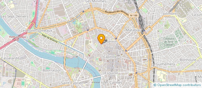 localisation de l'entreprise MADAME LAETITIA THAU  TOULOUSE