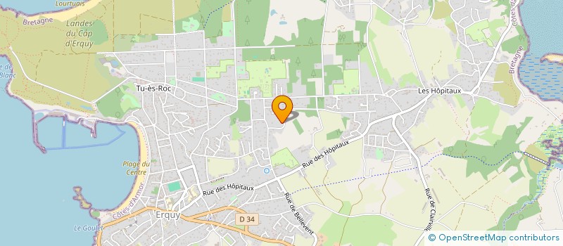 localisation de l'entreprise MADAME LAETITIA THEURET  ERQUY