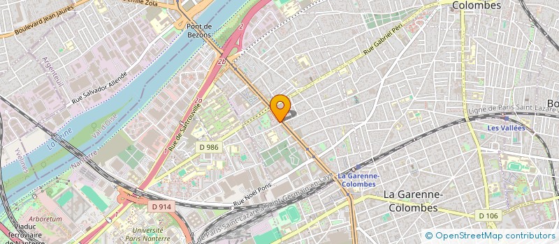 localisation de l'entreprise MADAME LAETITIA THIBOUT à COLOMBES