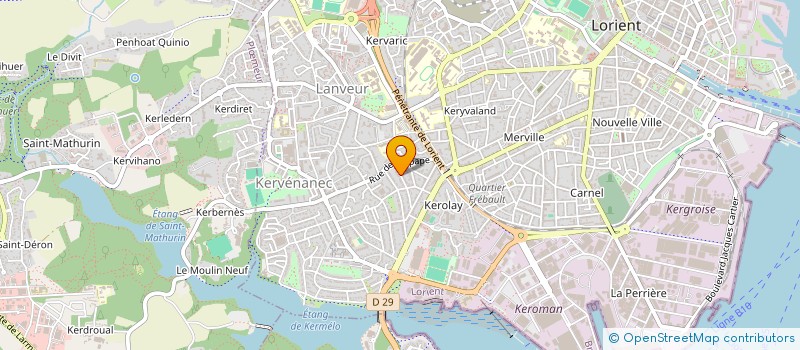 localisation de l'entreprise MADAME LAETITIA THIERRY  LORIENT