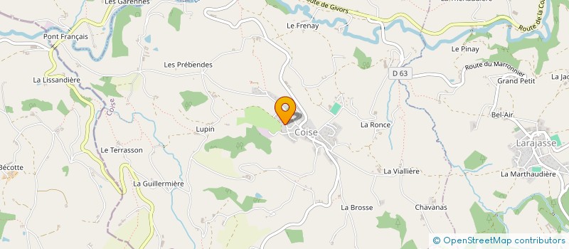 localisation de l'entreprise MADAME LAETITIA THOLLET  COISE