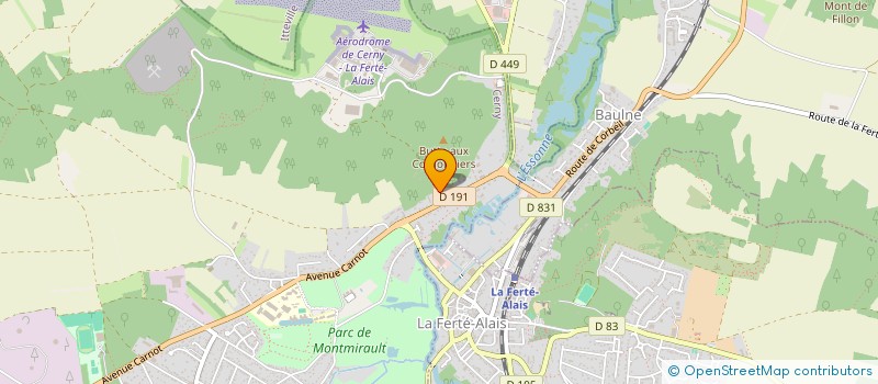 localisation de l'entreprise MADAME LAETITIA THOMAS à CERNY