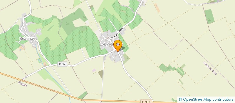 localisation de l'entreprise MADAME LAETITIA THOMAS  LOISY-EN-BRIE