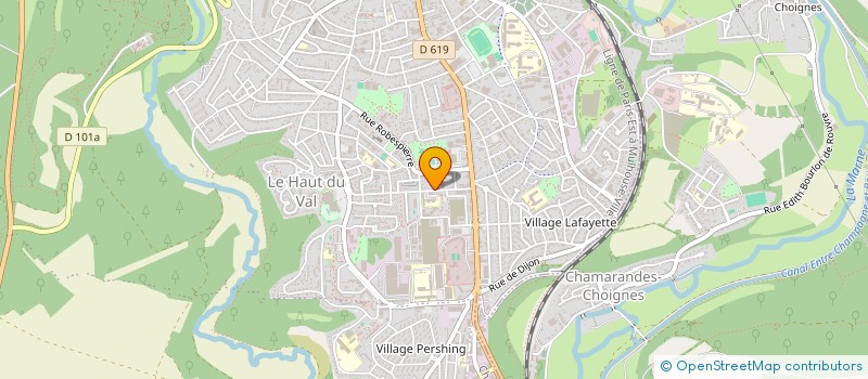 localisation de l'entreprise MADAME LAETITIA THOUVENOT à CHAUMONT