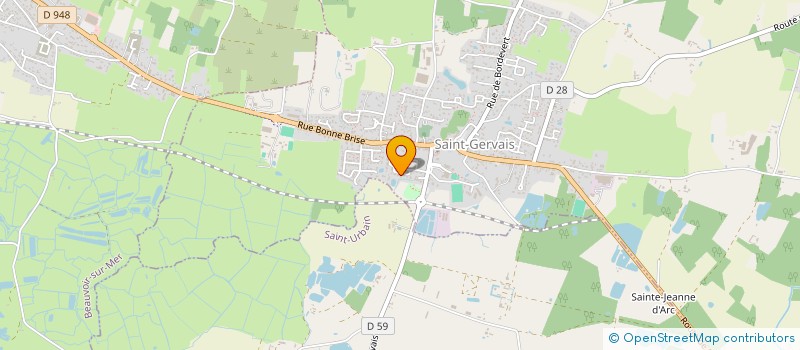 localisation de l'entreprise MADAME LAETITIA THOUVENOT  SAINT-GERVAIS