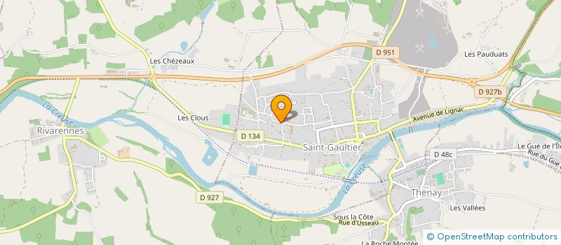 localisation de l'entreprise MADAME LAETITIA THOYER  SAINT-GAULTIER
