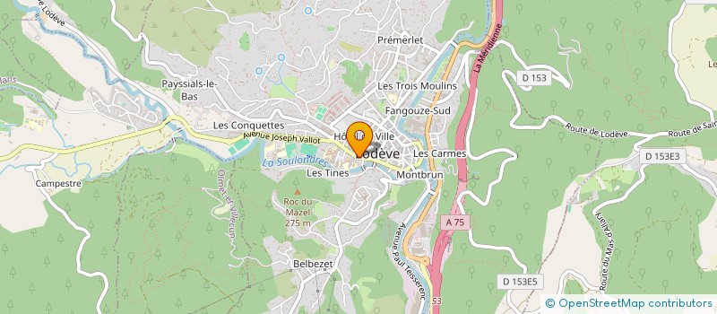 localisation de l'entreprise MADAME LAETITIA THREARD  LODEVE