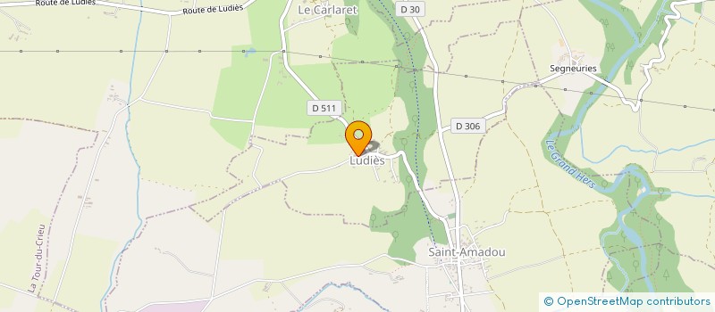 localisation de l'entreprise MADAME LAETITIA TOLLON à LUDIES