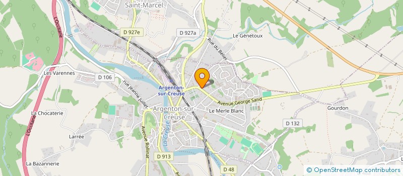 localisation de l'entreprise MADAME LAETITIA TOURNY à ARGENTON-SUR-CREUSE