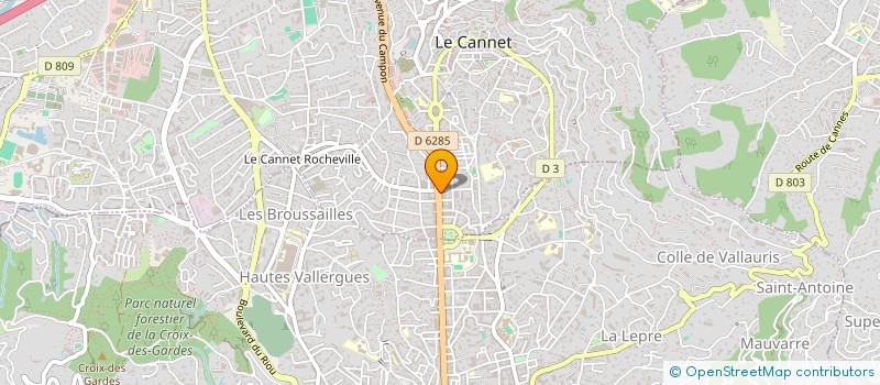 localisation de l'entreprise MADAME LAETITIA TRITZ à LE CANNET