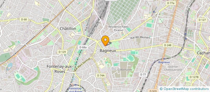 localisation de l'entreprise MADAME LAETITIA VADROT à BAGNEUX