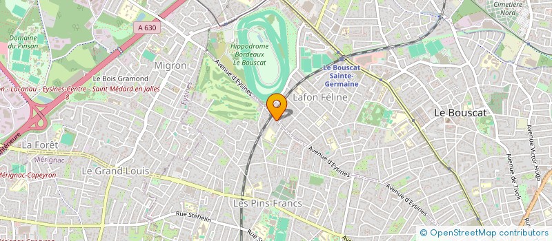 localisation de l'entreprise MADAME LAETITIA VAILLANT  BORDEAUX