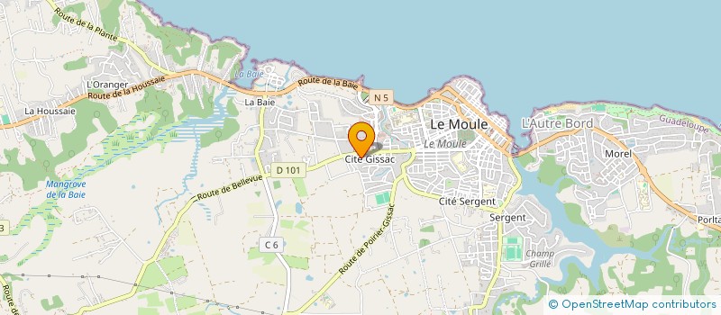 localisation de l'entreprise MADAME LAETITIA VALLY à LE MOULE