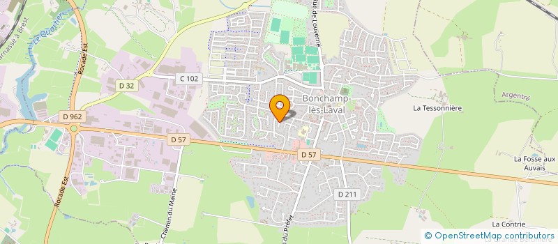 localisation de l'entreprise MADAME LAETITIA VEILLE  BONCHAMP-LES-LAVAL