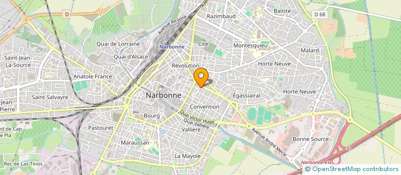 localisation de l'entreprise MADAME LAETITIA VENESQUE  NARBONNE