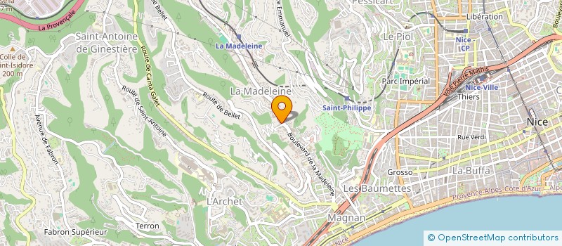 localisation de l'entreprise MADAME LAETITIA VENTROUX à NICE