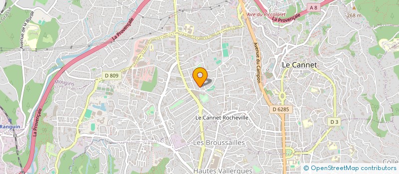 localisation de l'entreprise MADAME LAETITIA VERBAERE à LE CANNET