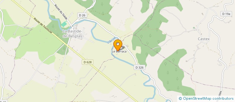 localisation de l'entreprise MADAME LAETITIA VERGE à DAUMAZAN-SUR-ARIZE