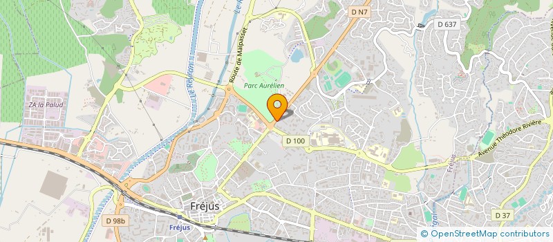localisation de l'entreprise MADAME LAETITIA VERGER à FREJUS