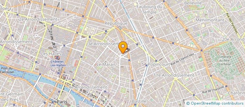 localisation de l'entreprise MADAME LAETITIA VERGONJEANNE  PARIS