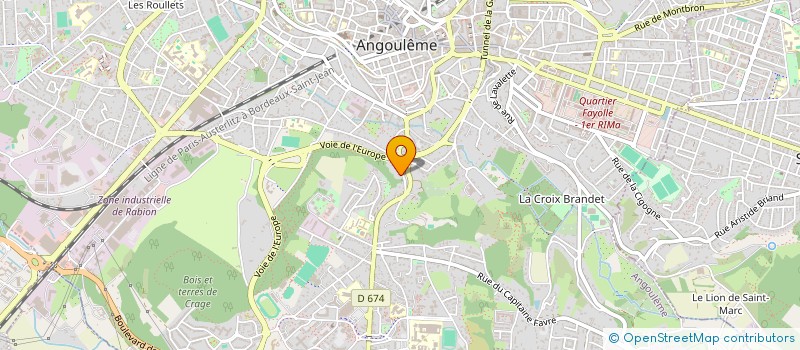 localisation de l'entreprise MADAME LAETITIA VERGUIN à ANGOULEME