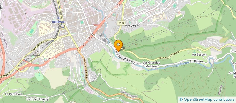 localisation de l'entreprise MADAME LAETITIA VEYRAC  SAINT-ETIENNE