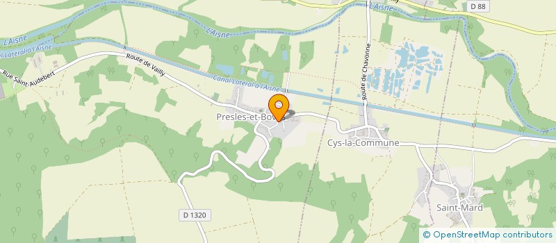 localisation de l'entreprise MADAME LAETITIA VEYRIER  PRESLES-ET-BOVES