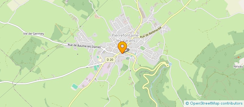 localisation de l'entreprise MADAME LAETITIA VIEILLE  PIERREFONTAINE-LES-VARANS