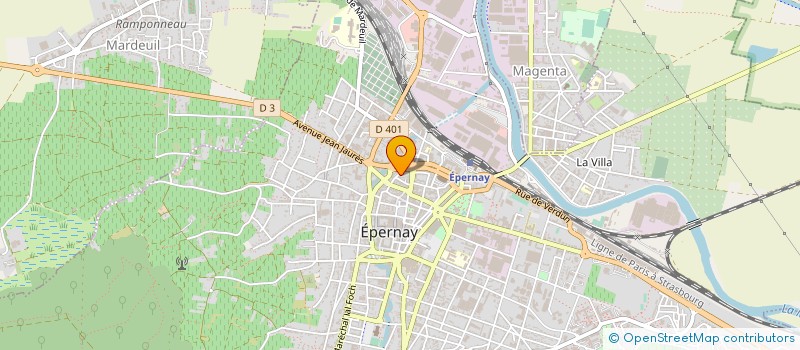 localisation de l'entreprise MADAME LAETITIA VIEIRA  EPERNAY