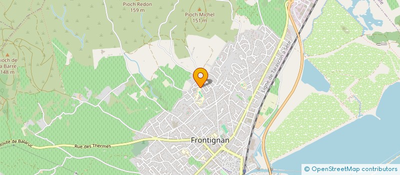 localisation de l'entreprise MADAME LAETITIA VIGNERON à FRONTIGNAN