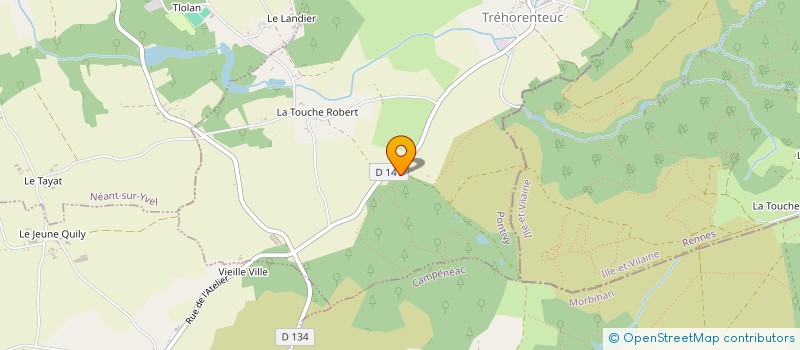 localisation de l'entreprise MADAME LAETITIA VILLEAU à TREHORENTEUC