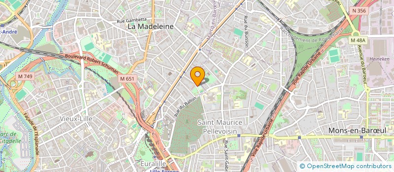 localisation de l'entreprise MADAME LAETITIA VIOLETTE à LA MADELEINE