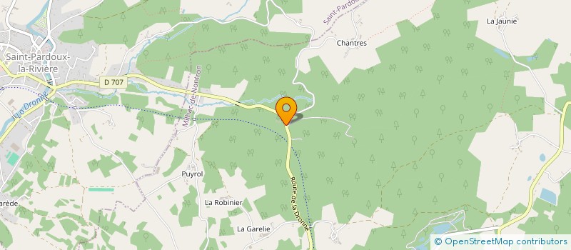 localisation de l'entreprise MADAME LAETITIA VIROULAUD  MILHAC-DE-NONTRON