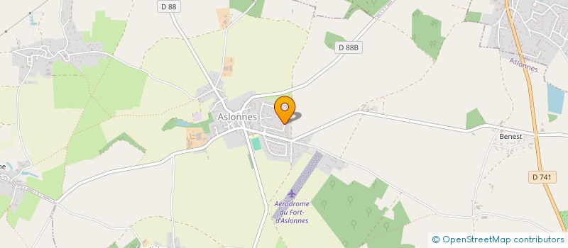 localisation de l'entreprise MADAME LAETITIA VIVIER  ASLONNES