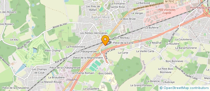 localisation de l'entreprise MADAME LAETITIA VOIRY  BALLAN-MIRE