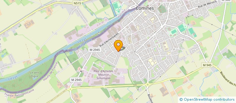 localisation de l'entreprise MADAME LAETITIA WAGNON  COMINES