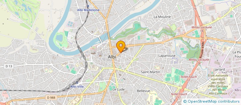 localisation de l'entreprise MADAME LAETITIA WAQUET à ALBI