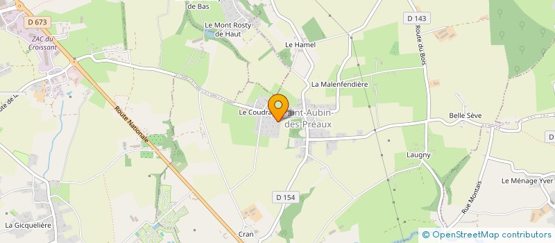 localisation de l'entreprise MADAME LAETITIA WARLOP  SAINT-AUBIN-DES-PREAUX