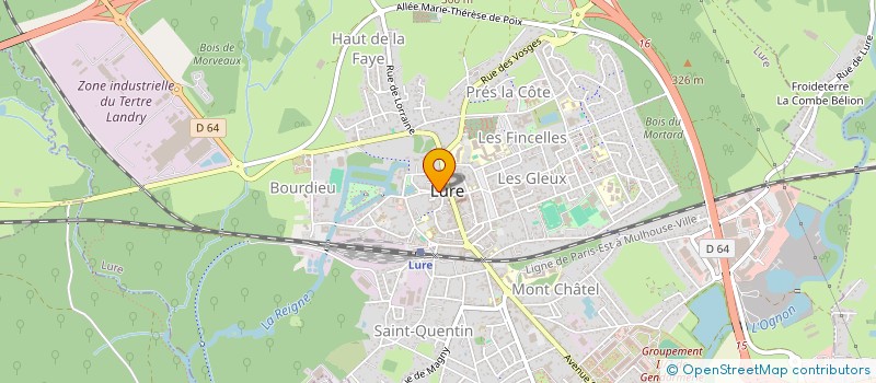 localisation de l'entreprise MADAME LAETITIA WEISS à LURE