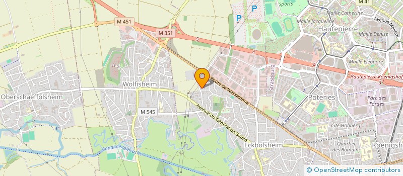 localisation de l'entreprise MADAME LAETITIA WERLING à ECKBOLSHEIM