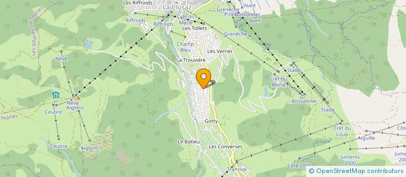 localisation de l'entreprise MADAME LAETITIA WURTZ à LA CLUSAZ