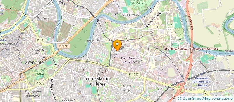 localisation de l'entreprise MADAME LAETITIA YOUSSEF  SAINT-MARTIN-D'HERES