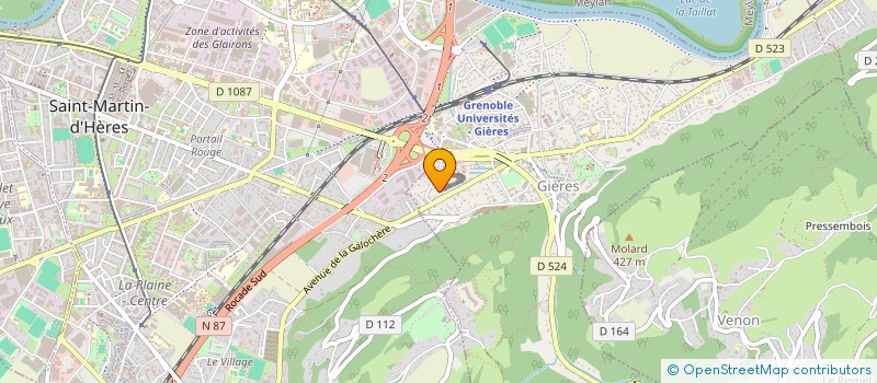 localisation de l'entreprise MADAME LAETITIA ZANELLA  GIERES