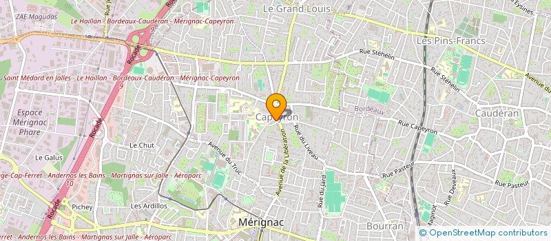 localisation de l'entreprise MADAME LAETITIA ZANINI à MERIGNAC