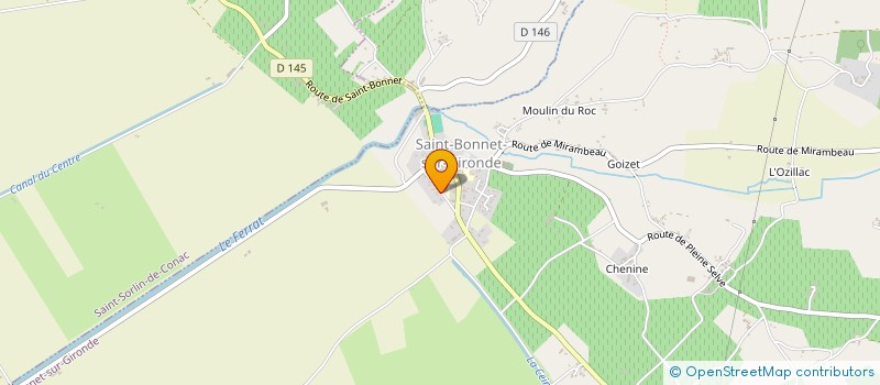 localisation de l'entreprise MADAME LAETITITA HEMERY  SAINT-BONNET-SUR-GIRONDE