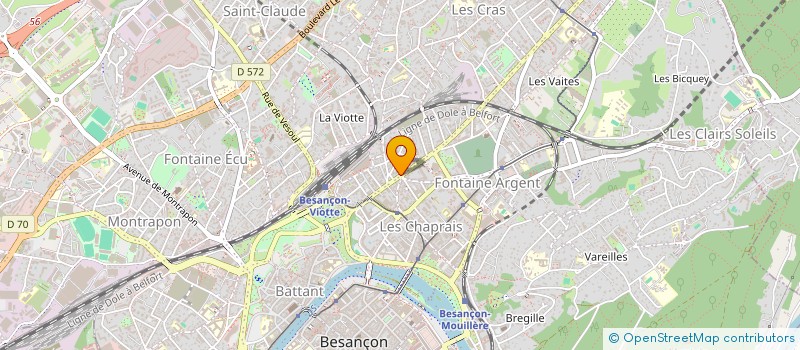 localisation de l'entreprise MADAME LAFORTUNE CHOUMESSI MBA à BESANCON