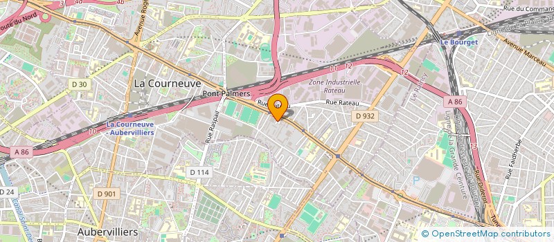 localisation de l'entreprise MADAME LAHNA KASSOUS à LA COURNEUVE