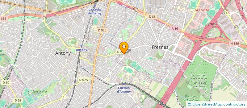 localisation de l'entreprise MADAME LAHOUCINE AJEGHRIR  FRESNES