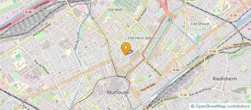 localisation de l'entreprise MADAME LAIKA LAPTES  MULHOUSE