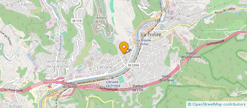 localisation de l'entreprise MADAME LAILA AMZIL  NICE